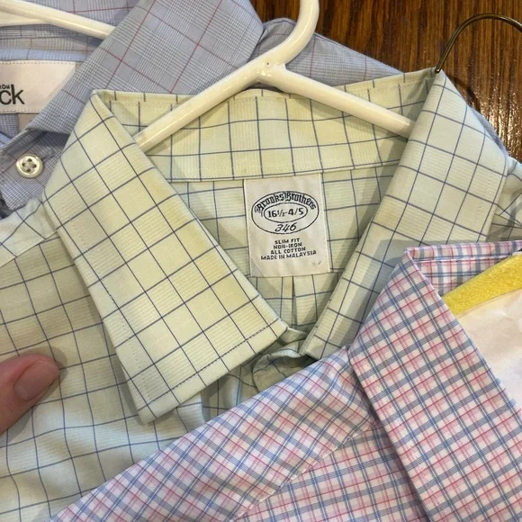 Nordstrom Rack Men's Plaid Button-Up Shirts - Blue, Cream, White - Picture 4 of 8